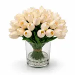 العاج الفاخر (Ivory Grace Tulip Bouquet)